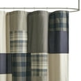 thumbnail image 2 of Woolrich Winter Hills 100% Printed Plaid Cotton Shower Curtain, Lined 72x72 inch, Tan, 2 of 5