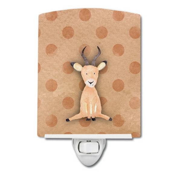 Polkadot Antelope Watercolor Ceramic Night Light