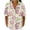 #0186-Pink, variant on Favoffer Women's Floral Linen Button Down Short Sleeve Blouses V Neck Casual Summer Tops Loose Fit Hawaiian Shirts for Beach Vacation Daily Work