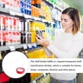 thumbnail image 2 of MasteelfCA Plastic Shelf Divider Supermarket Commodity Splitter Classification Rack with Tape, 2 of 7