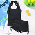 thumbnail image 5 of HCYSFG Girls Swimsuit 2 Piece Bathing Suit Independence Day Solid Color Top July 4th Flag Printed Shorts 250th Anniversary Swimwear, 5 of 5