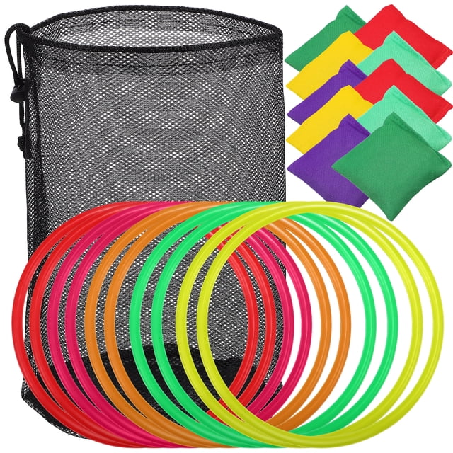 MasteelfCA Ensemble de Jeu de Lancer 20 Pcs Lancer Sacs de Fèves pour Activité Amusante en Plein Air