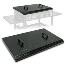 HECASA Griddle Grill Cover Hard Top Lid Black with Handle Outdoor Home BBQ for 36" Front or Rear Grease Griddle 36 Inch Blackstone Members Camp Chef Hood