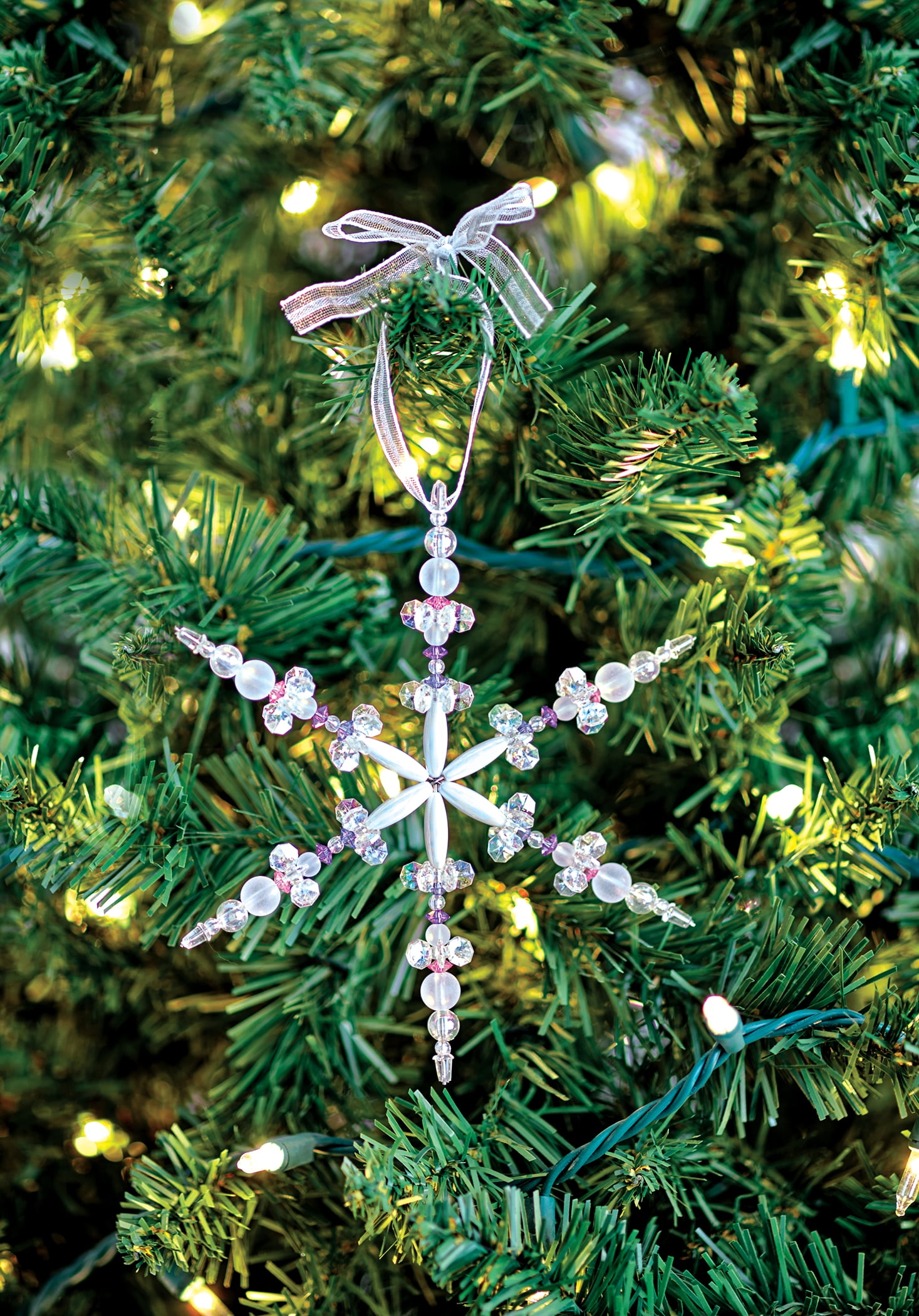 Snowflake Crafts - Easy Beaded Snowflakes - The Inspired Treehouse