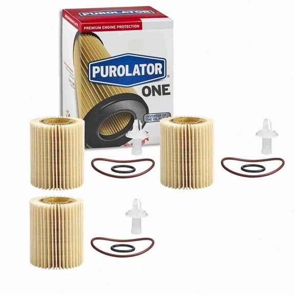 3 pc Purolator ONE PL25609 Engine Oil Filters for Oil Change Lubricant Filters Fits select: 2010-2023 TOYOTA 4RUNNER, 2006-2023 LEXUS IS