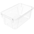 thumbnail image 3 of Storex petit bac à rangement, transparent, lot de 5, 3 of 3