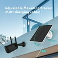 thumbnail image 2 of Netvue Solar Panel for Outdoor Security Camera, Compatible with Rechargeable Battery Micro USB Port, 2 of 7