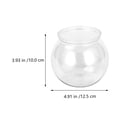 thumbnail image 4 of MIANGASTORE 2Pcs Plastic Fish Tanks Globe Fish Bowls Round Fish Tanks Globe Ecological Container, 4 of 8