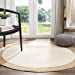 thumbnail image 3 of Safavieh Natural Fiber Round Collection NF801M Handmade Boho Braided Jute Area Rug, 3' x 3' Round, Ivory, 3 of 9