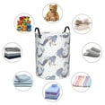 thumbnail image 6 of PAYOHTO Foldable Laundry Room Hamper Bucket Waterproof Bathroom Basket for College Student Living Room Storage Pillows Blankets Girl Mermaids Pattern, 6 of 8