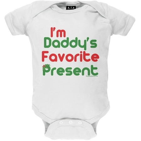 

Christmas Daddy s Favorite Present Baby One Piece - 6-12 months