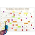 thumbnail image 2 of The Big A Calendar Full-Year Wall Calendar, 1 Pc 2026 Dry-Erase Includes 1 Marker & 100 Labels Lightweight, Easy to Hang Yearly Calendar Year at a Glance Plan Big Goals & Adventures, 4x3 Feet,Beige, 2 of 7