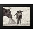 thumbnail image 2 of Schell, Jennie Marie 24x18 Black Modern Framed Museum Art Print Titled - Cow and Calf Sepia, 2 of 5