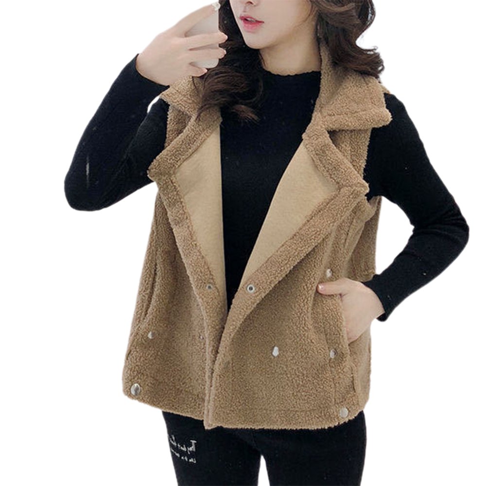 BToBackyard Sweater Vest For Women 2020 Canvas Jacket Fleece Women' S