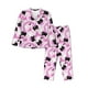 thumbnail image 1 of Balery Pink Girl Halloween Conjunto de Pijama con Estampado para Mujer, Conjunto de Dos Piezas con Manga Larga, Ropa de Dormir Suave con Bolsillos, Pijamas Cómodos-Large, 1 of 7
