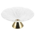thumbnail image 3 of Fruit Serving Tray Footed Fruit Bowl Glass Snacks Fruit Bowl Multi-function Dried Fruit Plate, 3 of 8