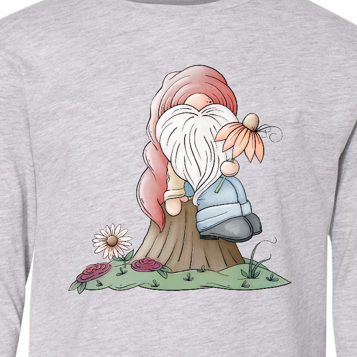 Inktastic Spring Gnome 2021 Long Sleeve Youth T-Shirt - image 3 of 4