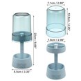 thumbnail image 4 of Soporte para cepillos de dientes con tapa con 3 ranuras PP para baño para pasta de dientes 1 pieza azul 8.66''x2.99'', 4 of 7