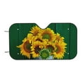 thumbnail image 7 of Haiem Sunflowers in Bucket Car Windshield Sun Shade - Blocks UV Rays Sun Visor Protector, Sunshade to Keep Your Vehicle Cool, Universal Fit SUV Van Sedan-Small, 7 of 7