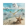 thumbnail image 5 of Starfish on Sand Beach Wall Clock 7.78" Non-Ticking Silent Battery Operated for Home Bedroom Office Kitchen Living Room, 5 of 10
