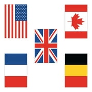 Flag Of All Nations Cutouts - Party Decor - 15 Pieces
