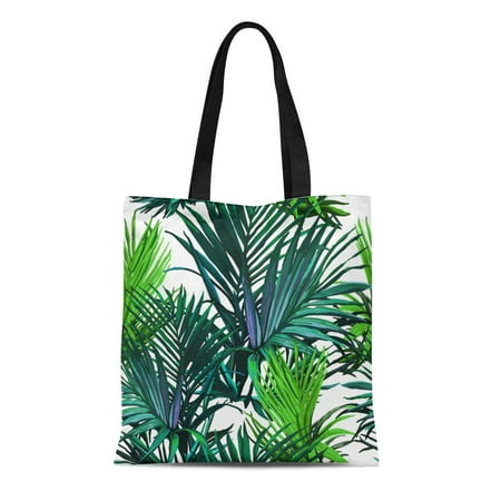 JSDART Canvas Bag Resuable Tote Grocery Shopping Bags Tropical of ...