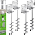 thumbnail image 1 of Kit de Anclajes para Trampolín BeneLabel, 4 Piezas de 45 cm con Soportes, 1 of 7