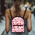 thumbnail image 4 of Eheartsgir Watercolor Red Hearts Pattern Small Backpack, Multi-Purpose Polyester Mini Backpack for Vacation Work, Zipper Closure Travel Shoulder Bags, 4 of 8