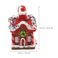 thumbnail image 2 of YSNOOWE 2Ud Colgante De Casa Navideña En Resina Para Ambiente Festivo Multicolor, 2 of 6