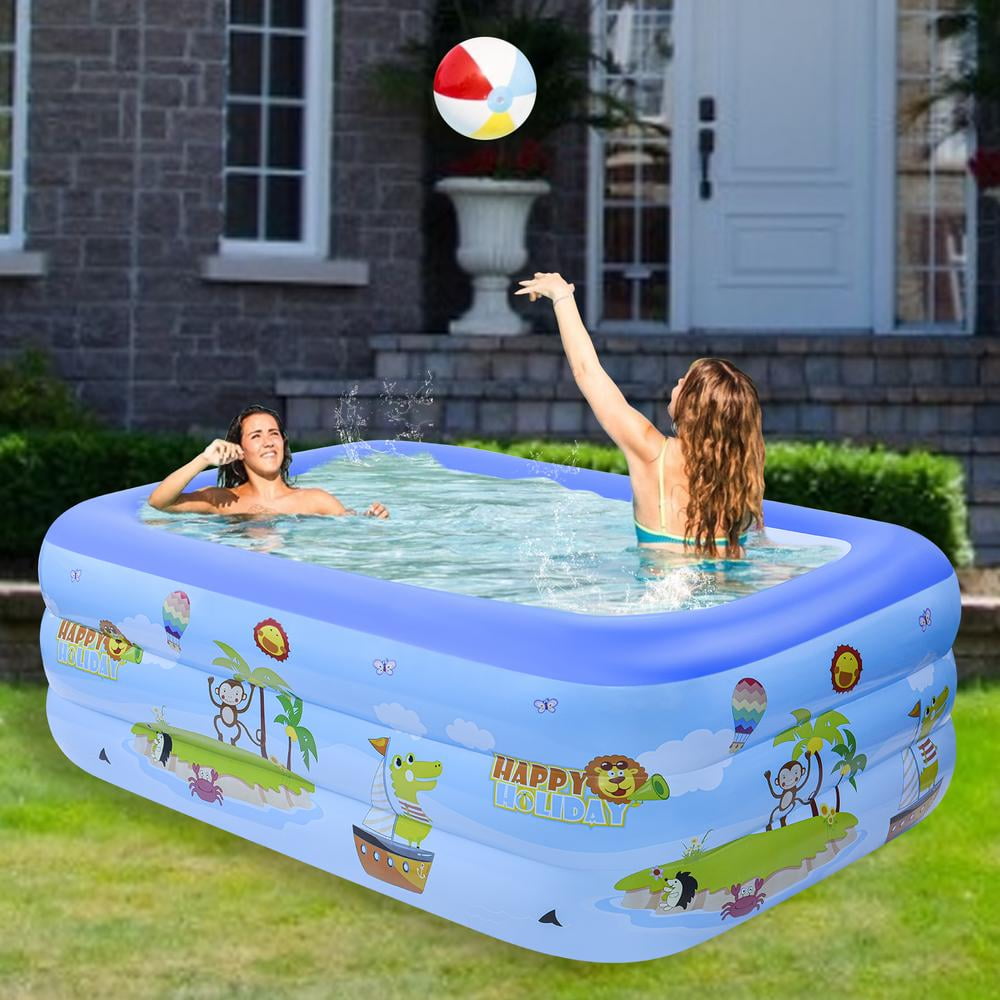 Large Family Swimming Pool Outdoor Garden Inflatable Adults Kids Paddling Pools 