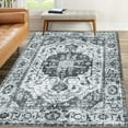 thumbnail image 4 of Vintage Area Rug, Low Pile Non Slip Washable Distressed Floor Carpet, 4 of 9