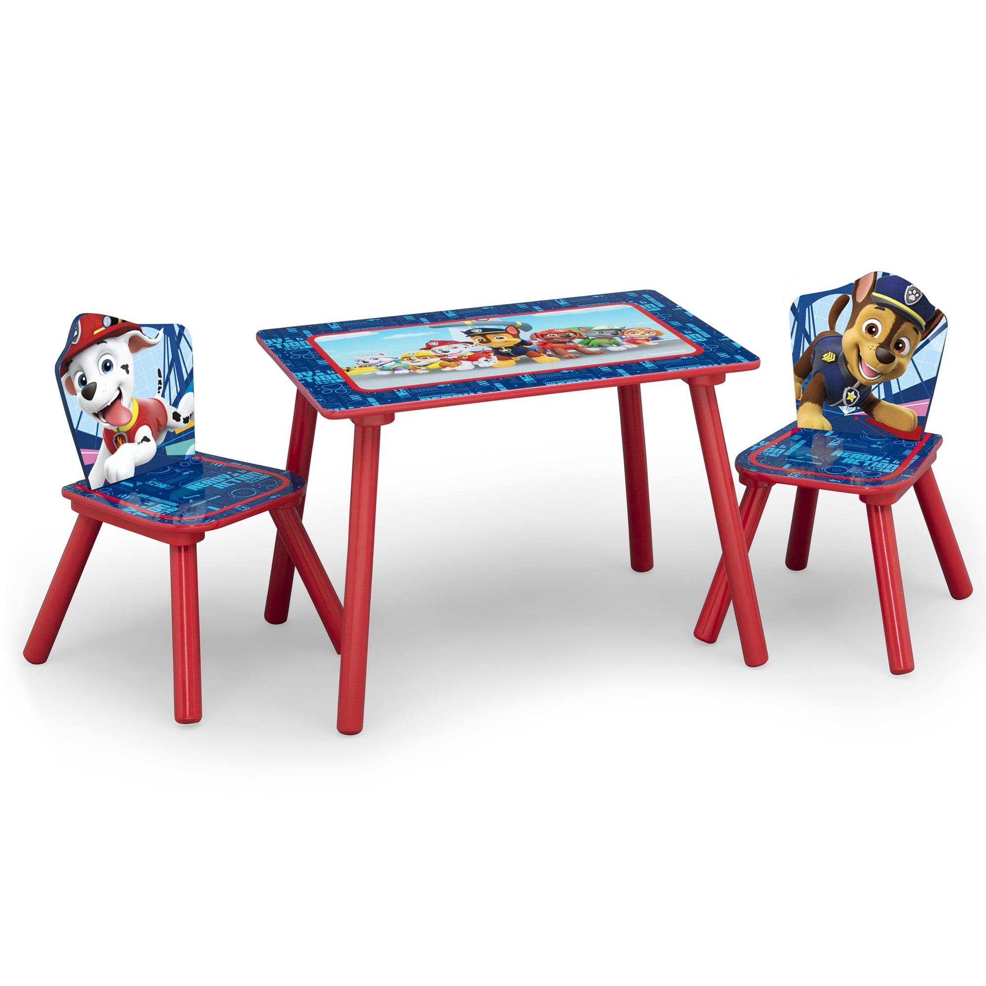 walmart paw patrol table and chairs