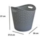 thumbnail image 4 of Paquete De 2 Cestos Organizadores De Lavandería Almacenamiento Gris, 4 of 5