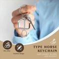 thumbnail image 5 of 1Pcs Simple Elegant Design Western Stirrup Keychain, 5 of 5
