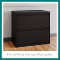 thumbnail image 4 of Hirsh 30 inch Wide 2 Drawer Lateral 101 File Cabinet for Home or Office, Black, 4 of 14