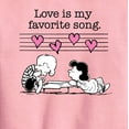 thumbnail image 2 of Peanuts -   Lucy And Schroeder Valentine's Piano  - Toddler And Youth Crewneck Fleece Sweatshirt, 2 of 5