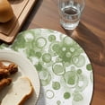 thumbnail image 3 of Sage Green Gradient Round 13 Inch Placemats Set of 8, Abstract Polka Dots Vintage Modern Art HeatResistant Non Slip Place Mats for Dining Table, Wipeable Braided Kitchen Table Mats for Housewarming, 3 of 9