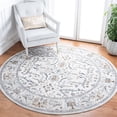 thumbnail image 2 of SAFAVIEH Sonoma Janine Oriental Area Rug, Ivory/Grey, 6'7" x 6'7" Round, 2 of 7