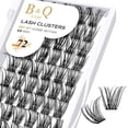 thumbnail image 1 of Lash Clusters B02 D Curl 0.630 in Extensiones de pestañas DIY 72 grupos de pestañas B&Q LASH Mega Volumen Pestañas individuales Extensiones de grupos de pestañas Wispy Individual Lashes Cluster DIY en, 1 of 4