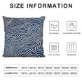 thumbnail image 6 of JRXY  Navy Blue Silver Wavy Stripes Throw Pillow Covers 2pcs, Luxury Modern Large Decorative Pillow Covers Square Accent Cushion Case for Couch Living Room Bedroom White, 6 of 6