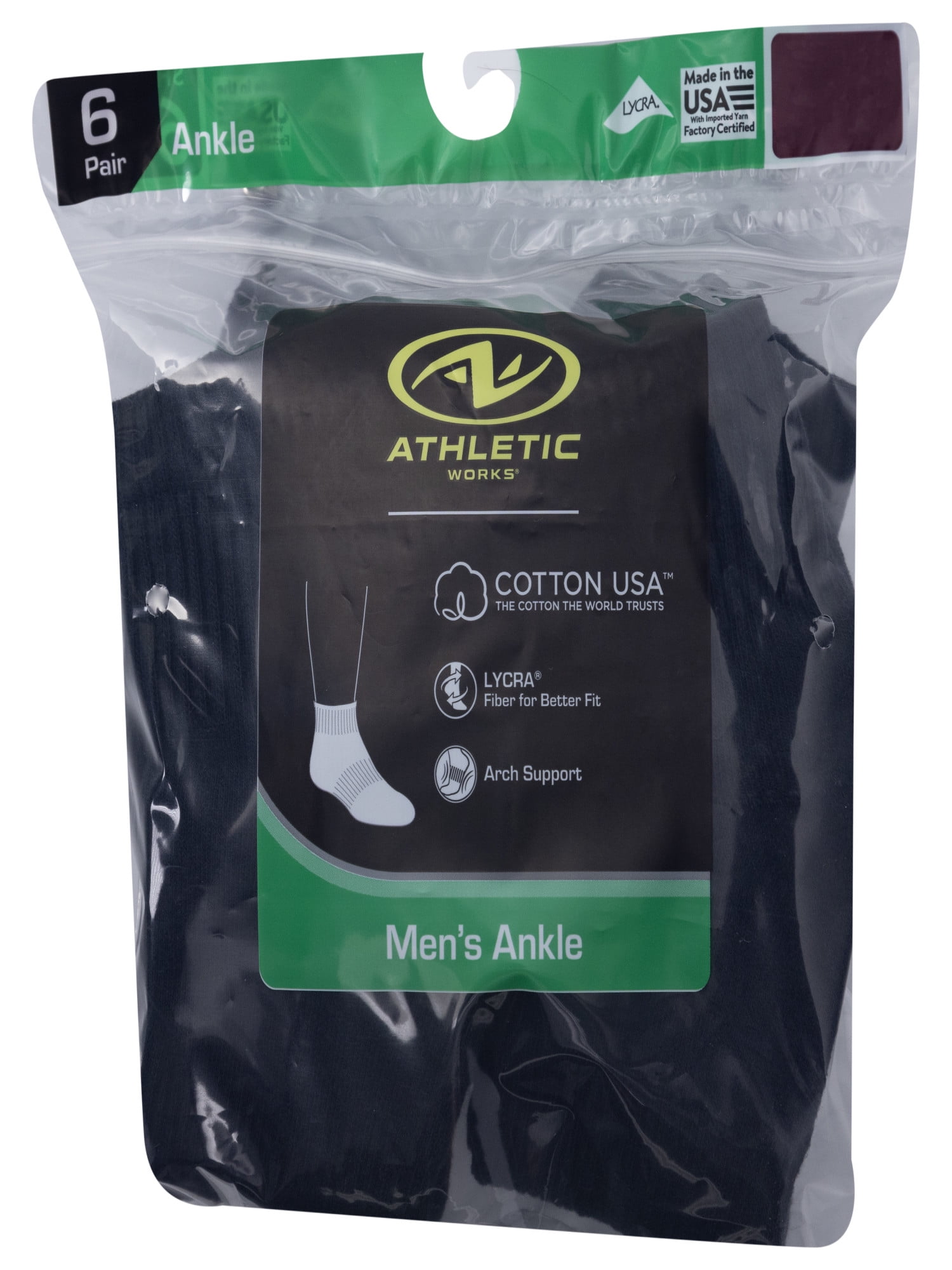 Athletic Works Men's P6 Ankle