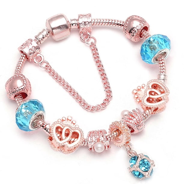 BAOPON 2019 amor corazón encanto pulseras y brazaletes para mujeres joyería DIY Marano cuentas fina pulsera amante esposa boda joyería Fivean unisex