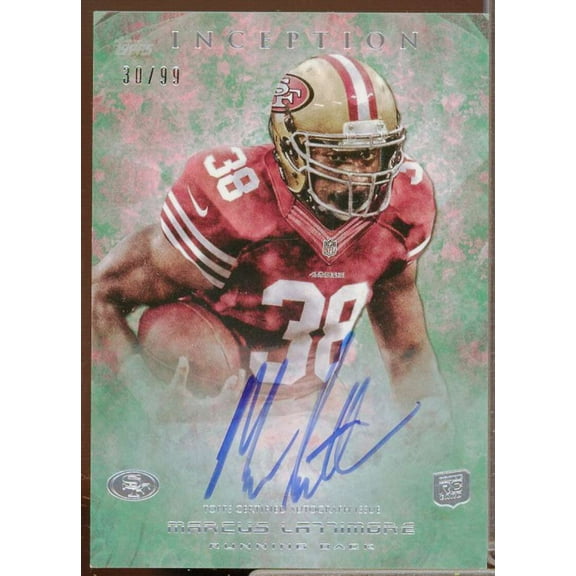 Marcus Lattimore AU Rookie Card 2013 Topps Inception Green #121