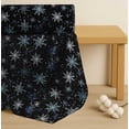 thumbnail image 4 of Soimoi Black Cotton Cambric Fabric Snow Flakes & Star Print Fabric by the Yard 42 Inch Wide, 4 of 7