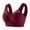 Solid Wine, variant on gakvbuo Wireless Support Bras For Women Full Coverage Plus Size Bras Post-Surgery Bra Strapless Lace Underwear Wirefree Bralette Bra Yoga Sports Bra