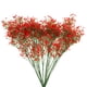 thumbnail image 1 of Uxcell 25Pcs Flores Artificiales Falsas a Granel, Ramo de Flores Artificiales PU con Tallos, Rojo, 1 of 6
