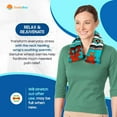 thumbnail image 3 of Microwavable Neck Heating Wrap Filled with Wheat, Canyon Turquoise, 3 of 9