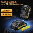 thumbnail image 2 of Soplador de hojas inalámbrico PILENTO 20V 210 MPH con 2 baterías, 2 of 7