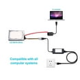 thumbnail image 2 of Kit de adaptador de disco duro 3 usos enchufe estadounidense 100-240 V Plug and Play transmisión de alta velocidad de 480 Mbps adaptador USB 20 a IDE para oficina ANGGREK Otros, 2 of 7