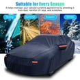 thumbnail image 3 of LEEYNEER Housses de Voiture Complètes pour Berline Housse de Voiture Imperméable Toutes Saisons Coupe-Vent Anti-Poussière Protection UV Résistant aux Rayures Intérieur Extérieur, 3 of 10